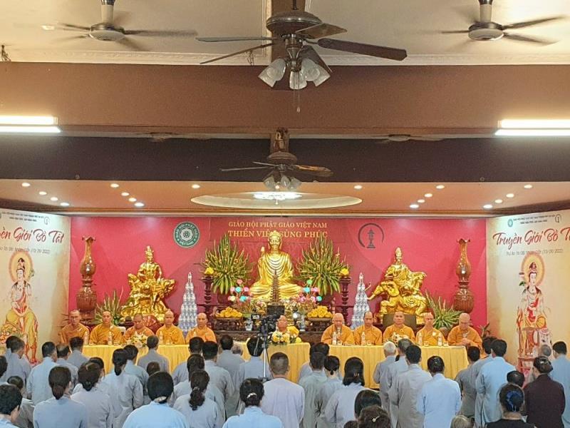 Lễ Truyền Bồ Tát Giới năm Nhâm Dần Pl.2566-DL.2022 tại TVTL Sùng Phúc